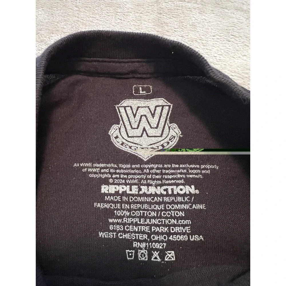 WWE Mens Shirt L Black Stone Cold Steve Austin Graphic Wrestling Tee